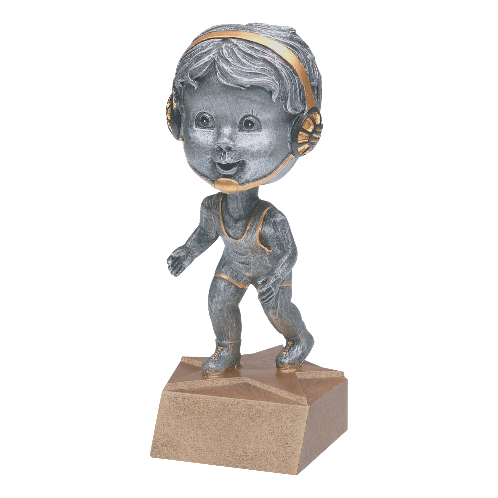 Bobblehead Wrestling Trophy Male 6"