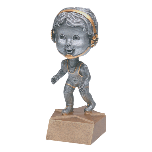 Bobblehead Wrestling Trophy Male 6"