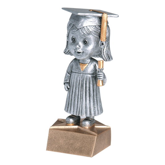Bobblehead Graduate Award Female 6"
