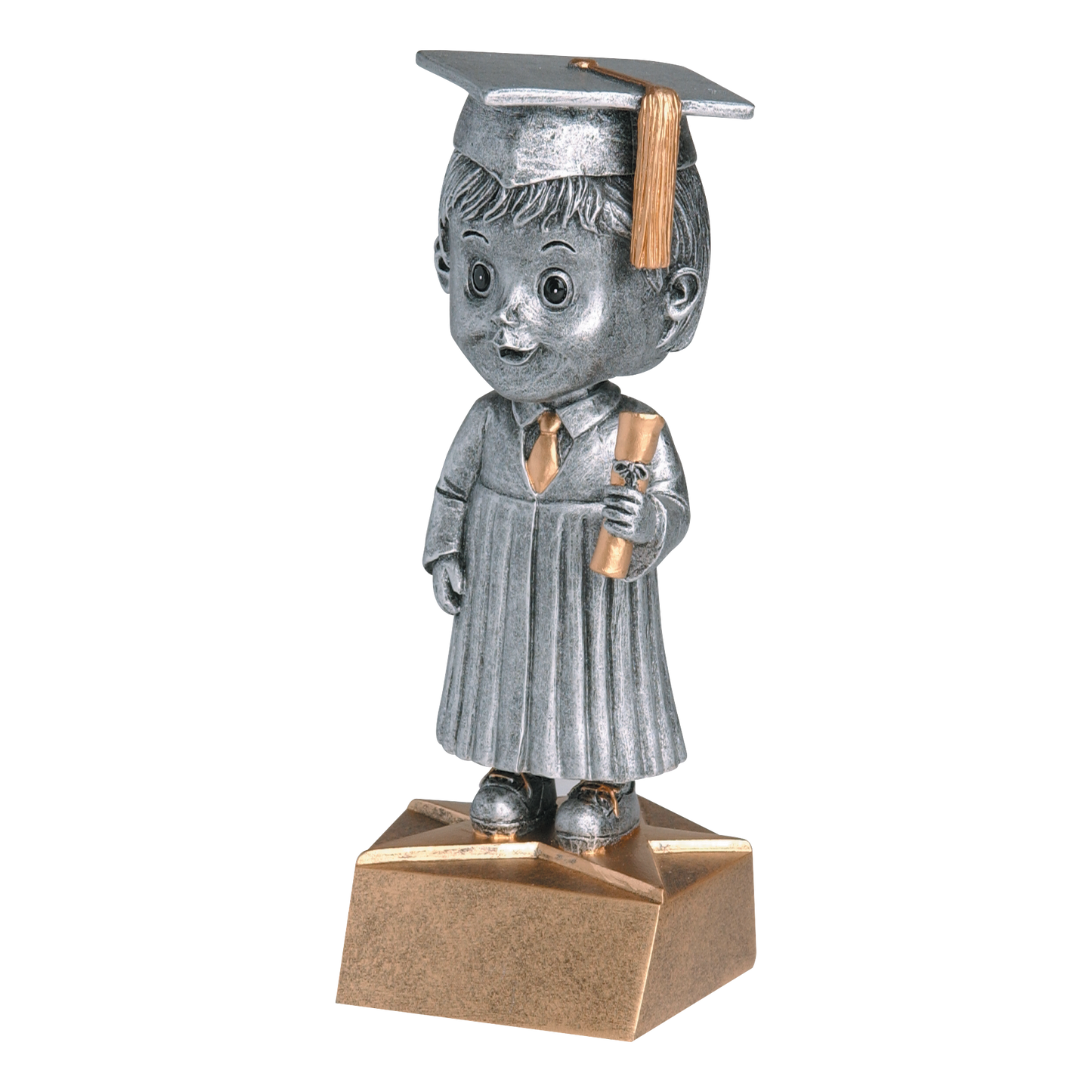 Bobblehead Graduate Award Male 6"