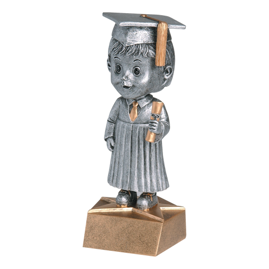 Bobblehead Graduate Award Male 6"