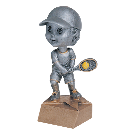 Bobblehead Tennis Award Male 6"