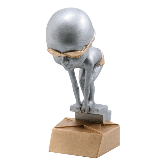 Bobblehead Swimming Award Male 6"