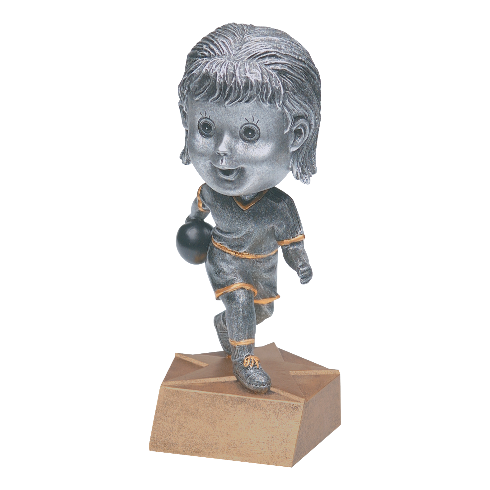 Bobblehead Bowling Award Female 6"