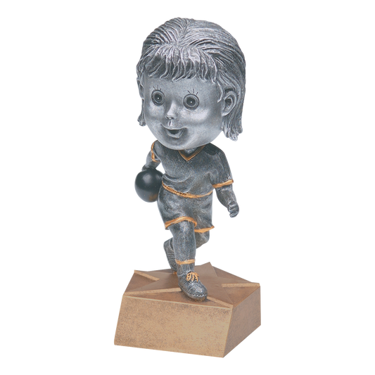 Bobblehead Bowling Award Female 6"