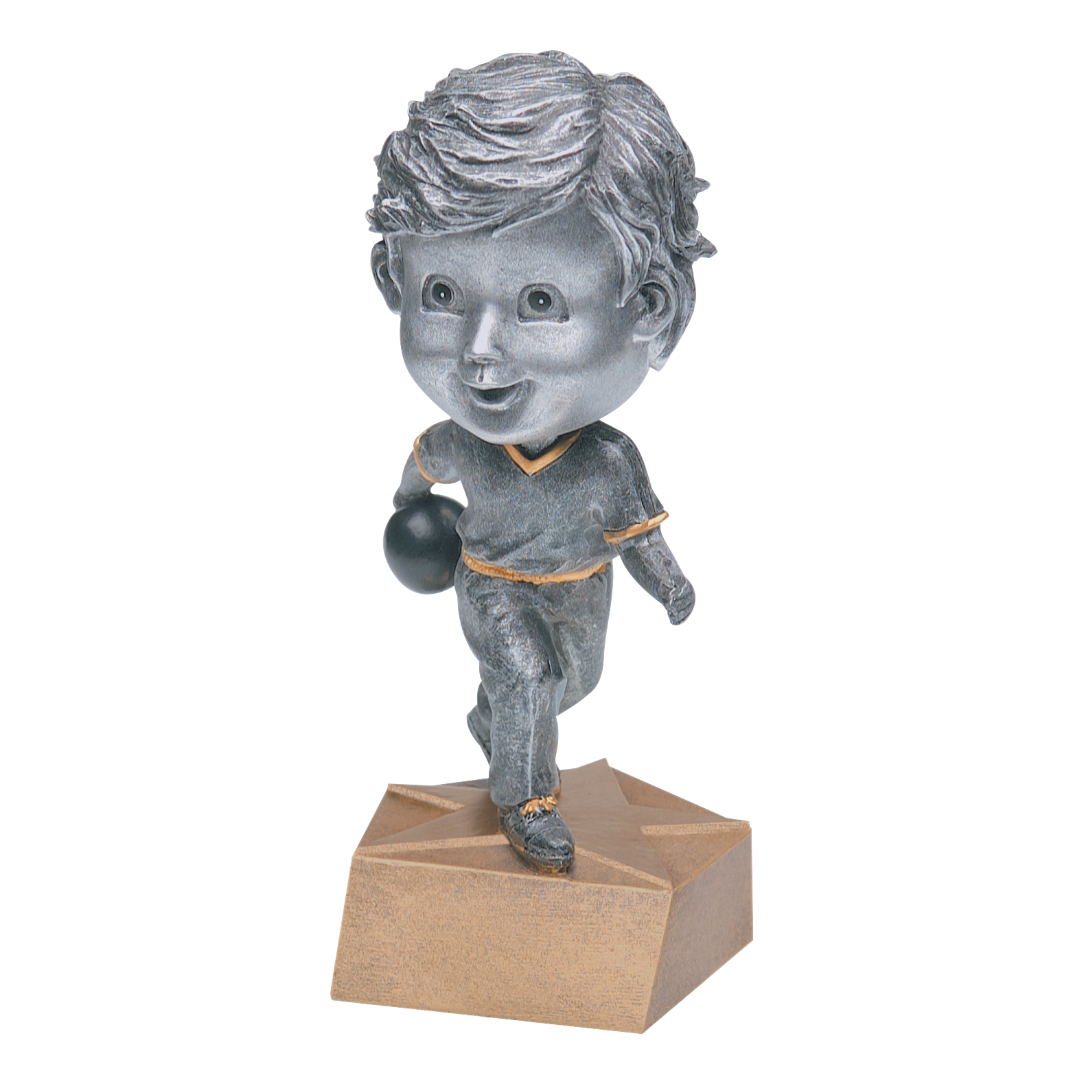 Bobblehead Bowling Award Male 6"