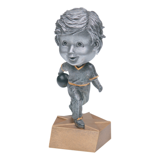 Bobblehead Bowling Award Male 6"