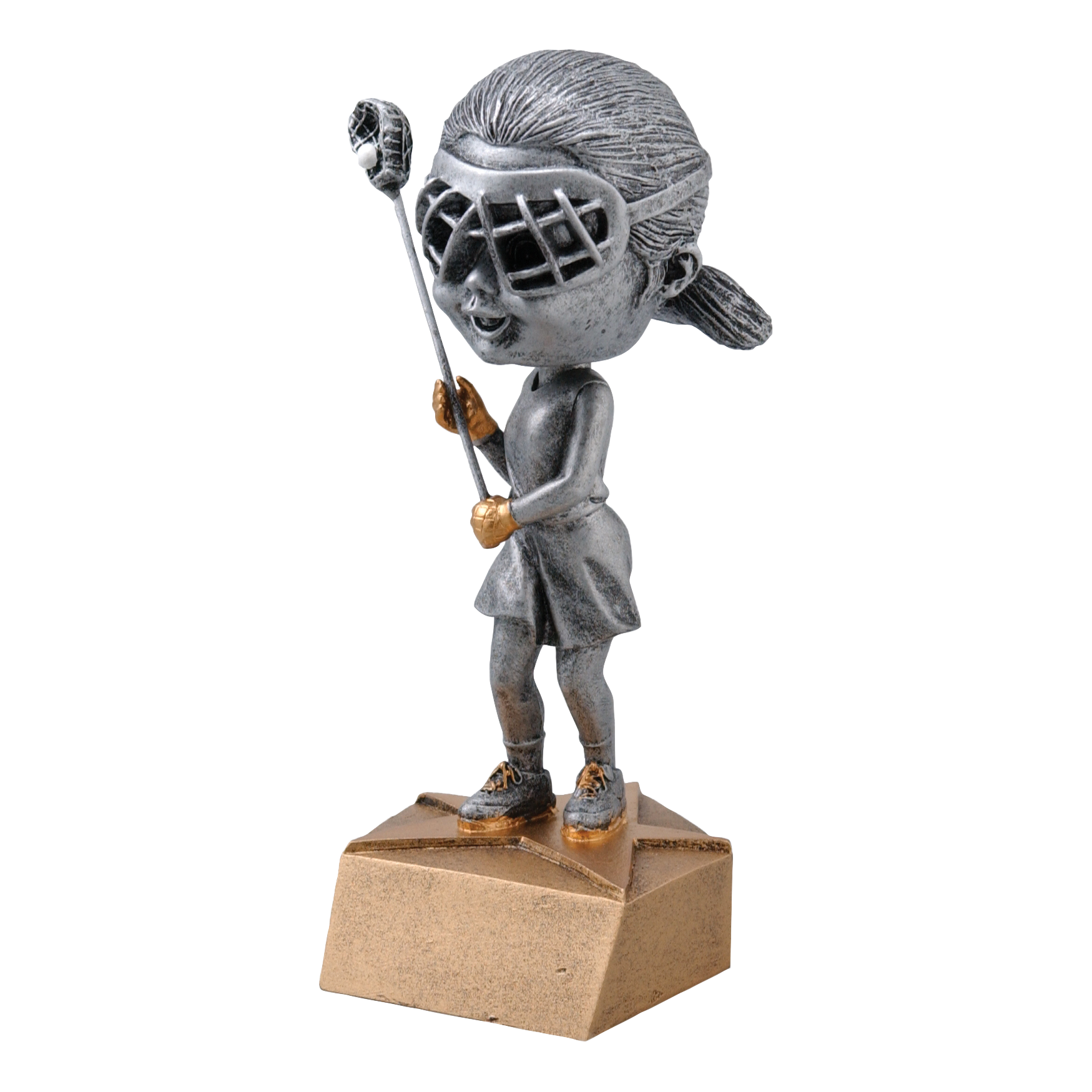 Bobblehead Lacrosse Award Female 6"