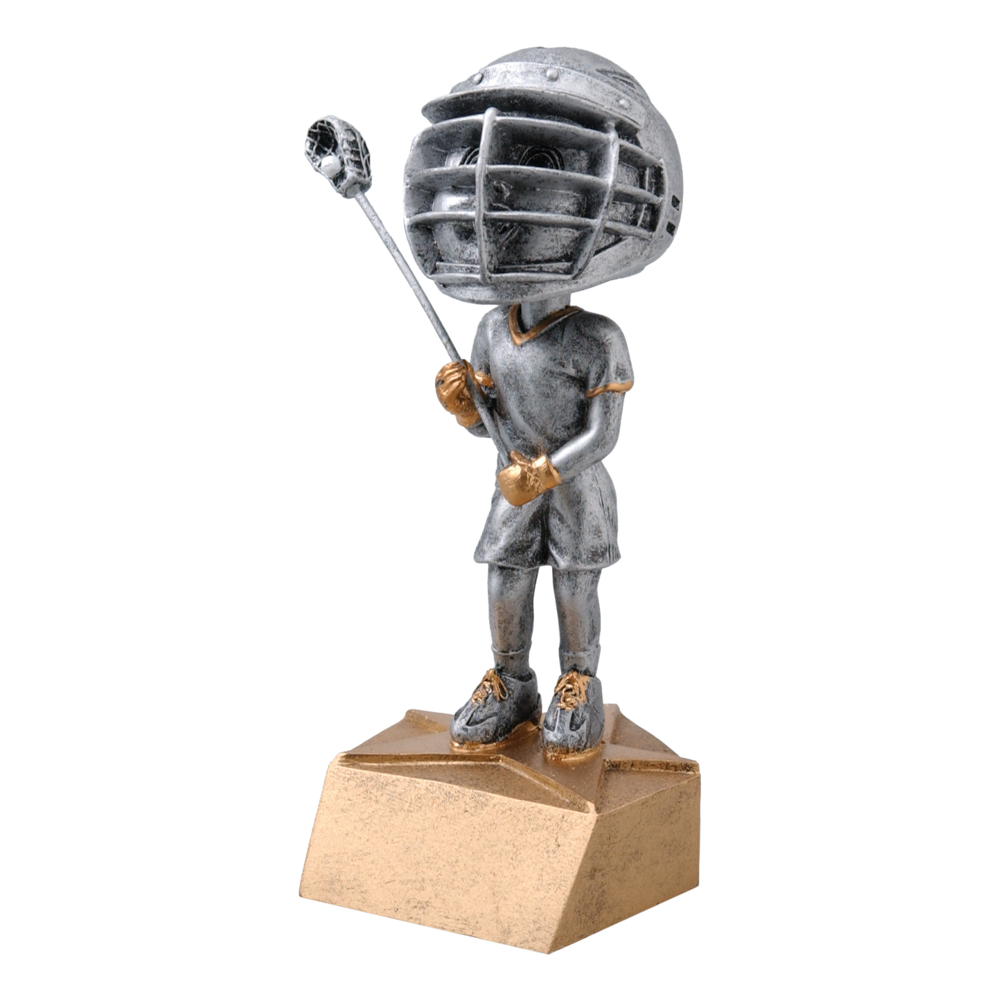 Bobblehead Lacrosse Award Male 6"