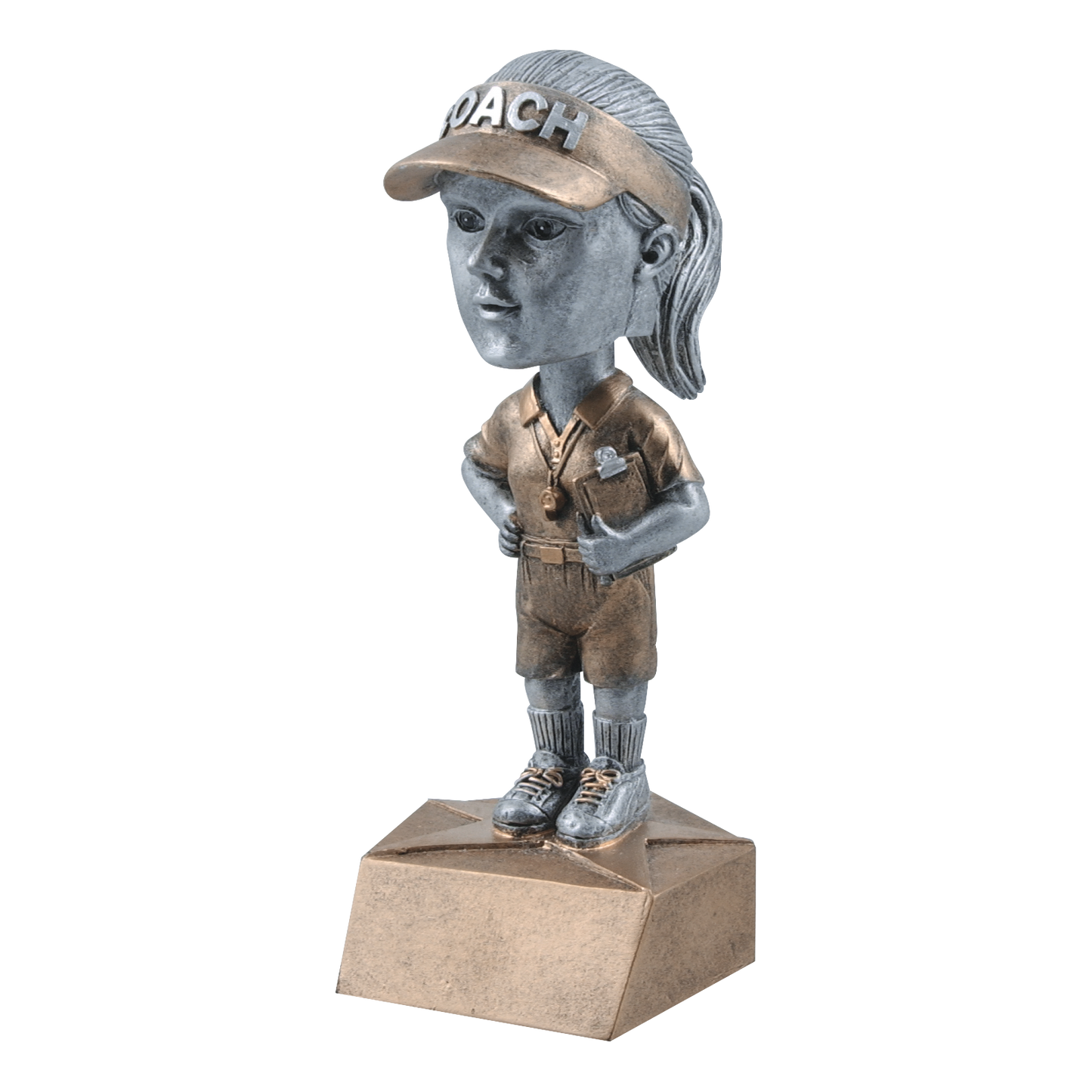 Bobblehead Coach Award Female 6"
