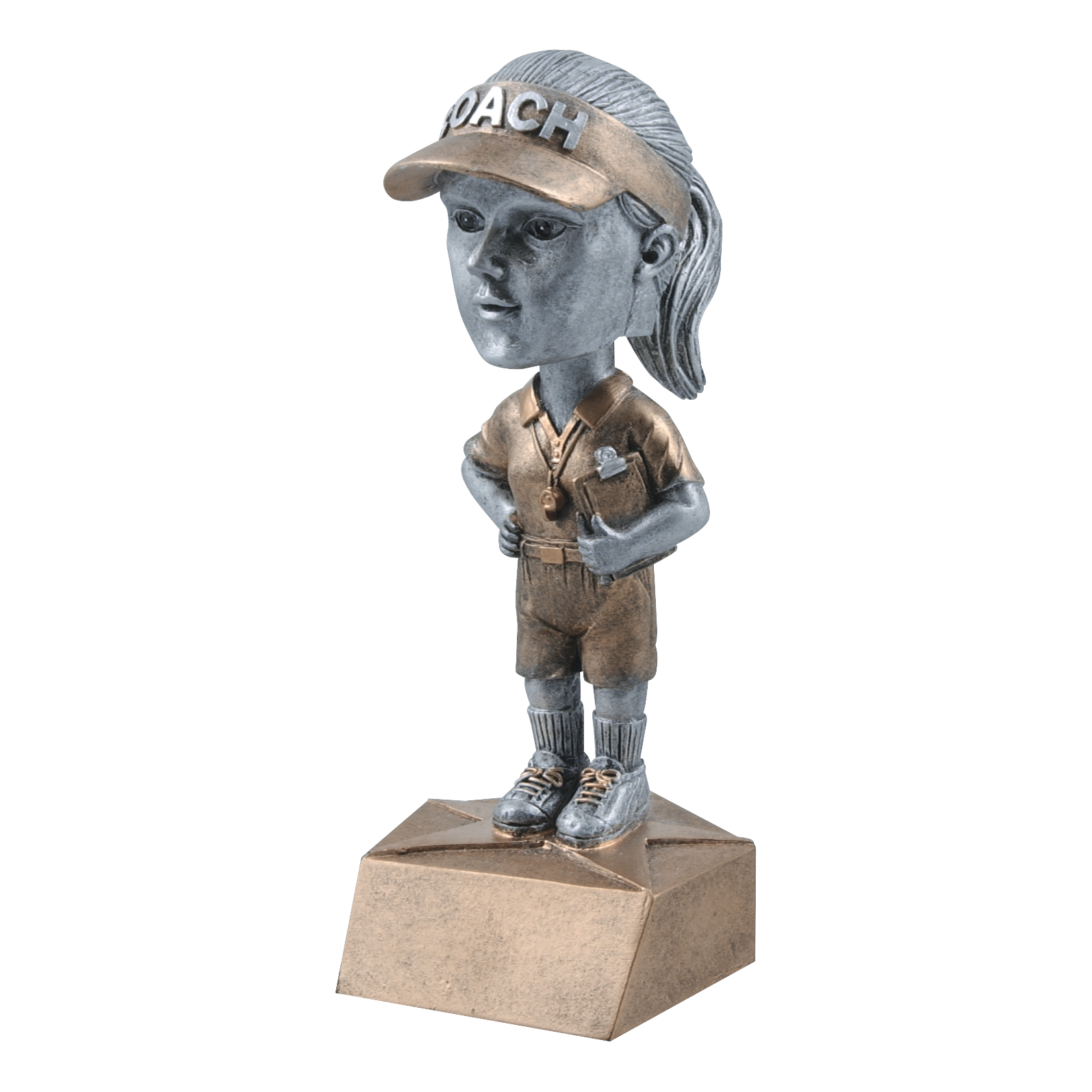Bobblehead Coach Award Female 6"