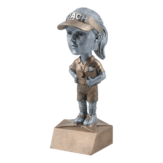 Bobblehead Coach Award Female 6"