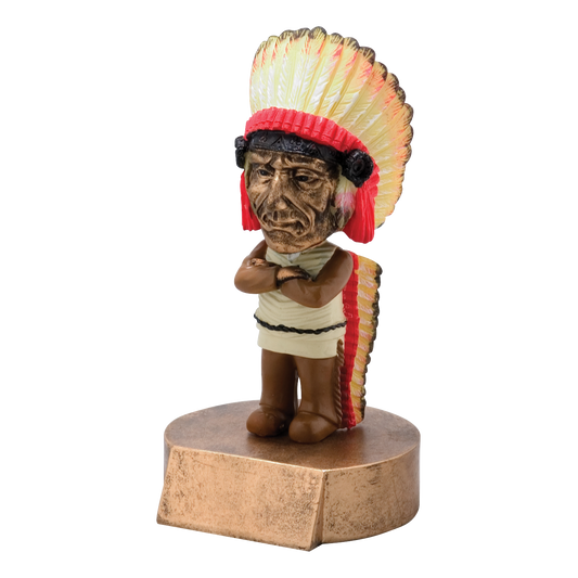 Bobblehead Indian Award 6"