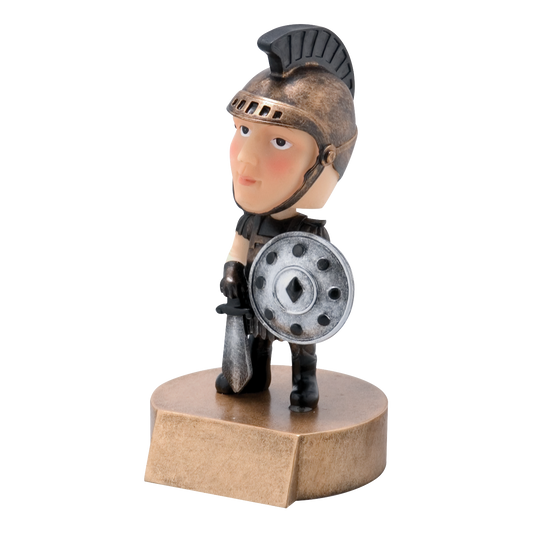 Bobblehead Spartan / Trojan Award 6"