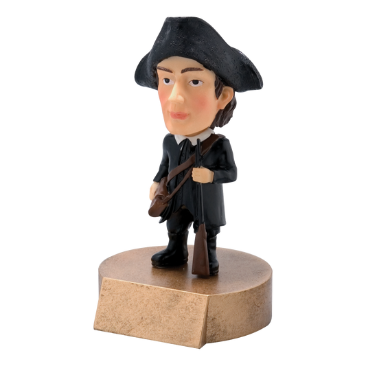 Bobblehead Patriot/Minuteman Award 6"