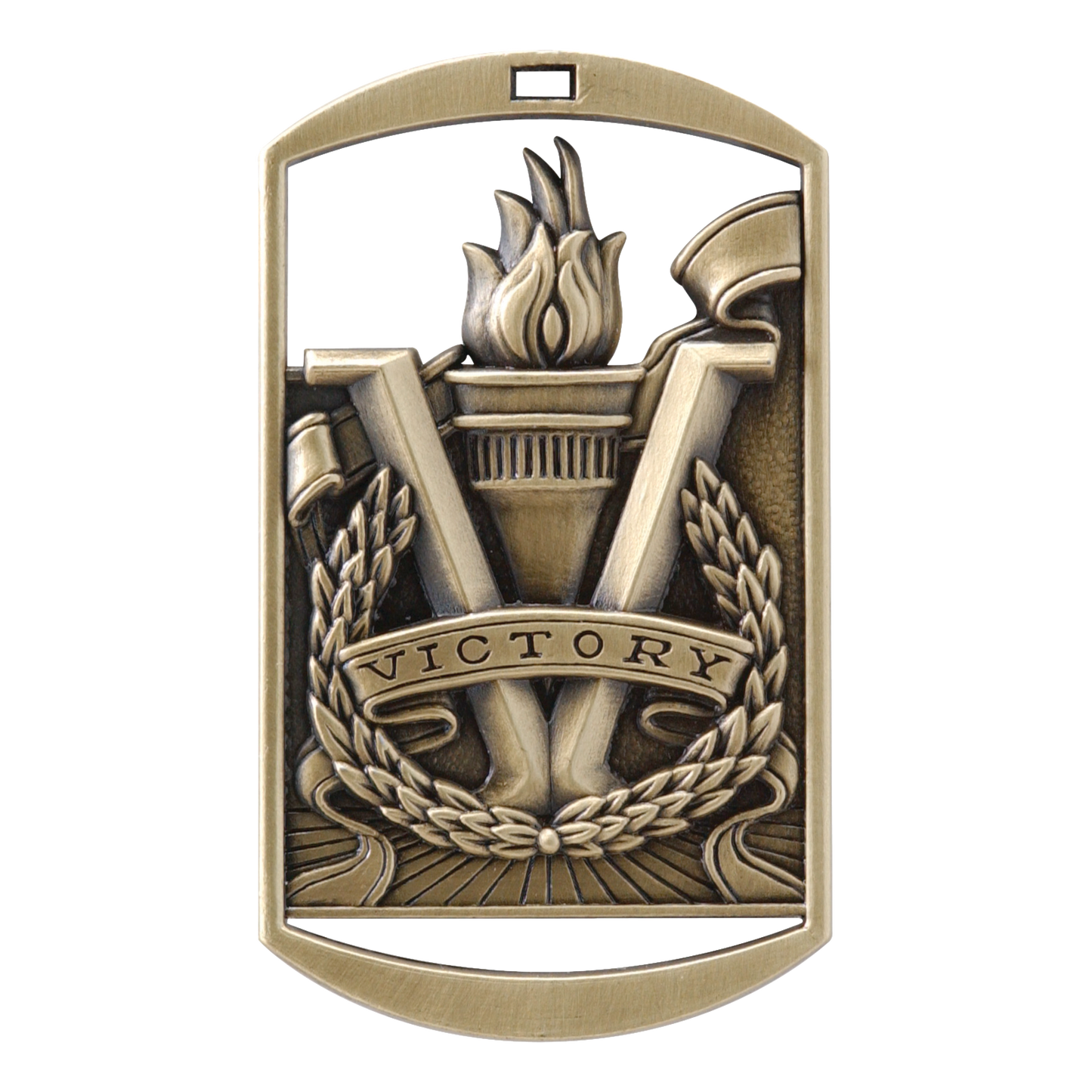 Rectangular Victory Medal 2.75" / Gold