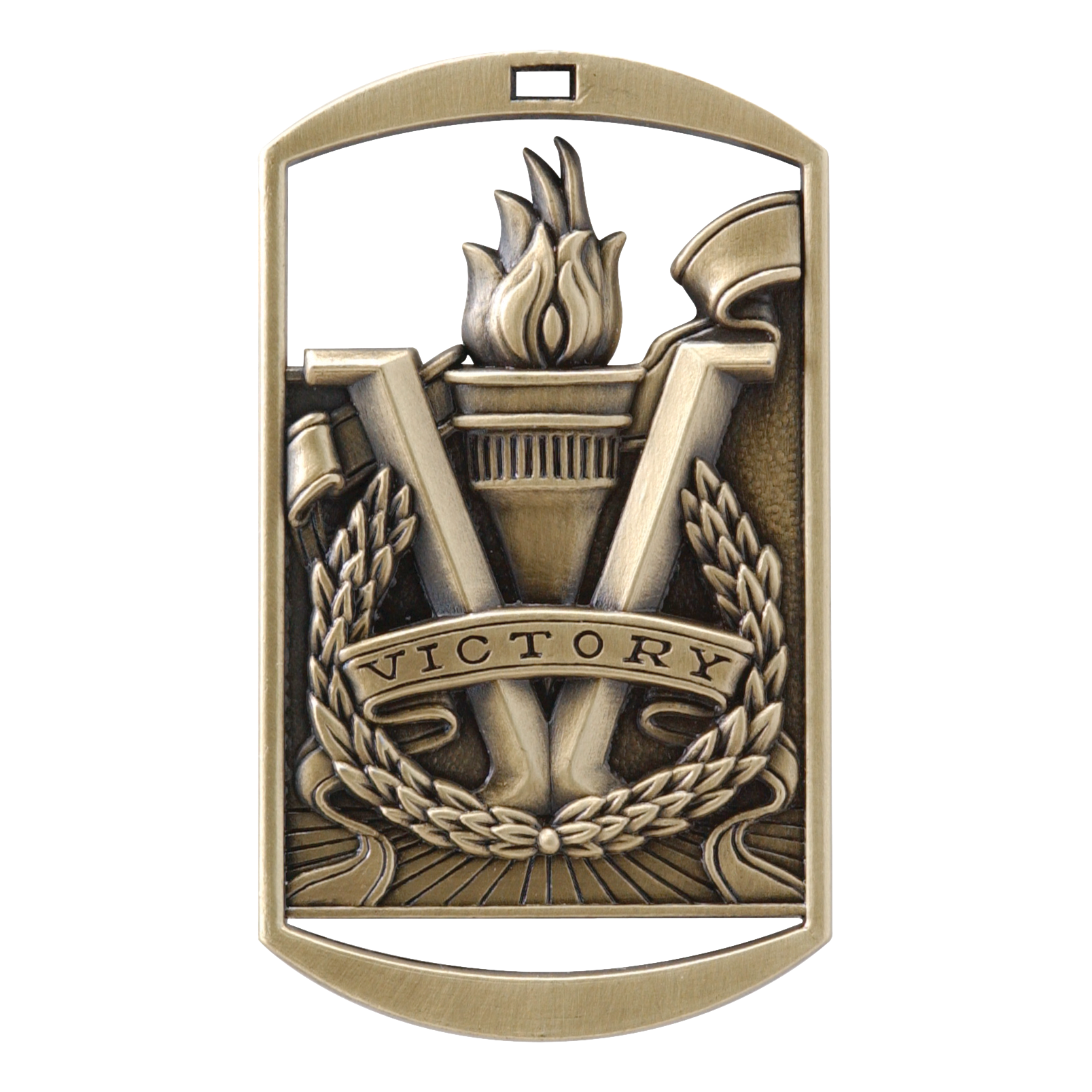 Rectangular Victory Medal 2.75" / Gold