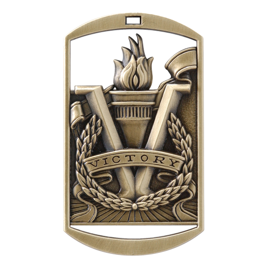 Rectangular Victory Medal 2.75" / Gold