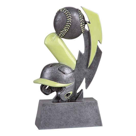 Glow in the Dark Baseball Trophy 6"