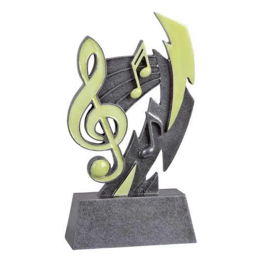 Glow in the Dark Music Trophy 6"