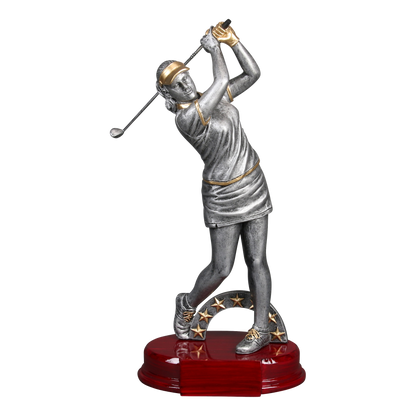 Golf Sculpture Awards Female 12"