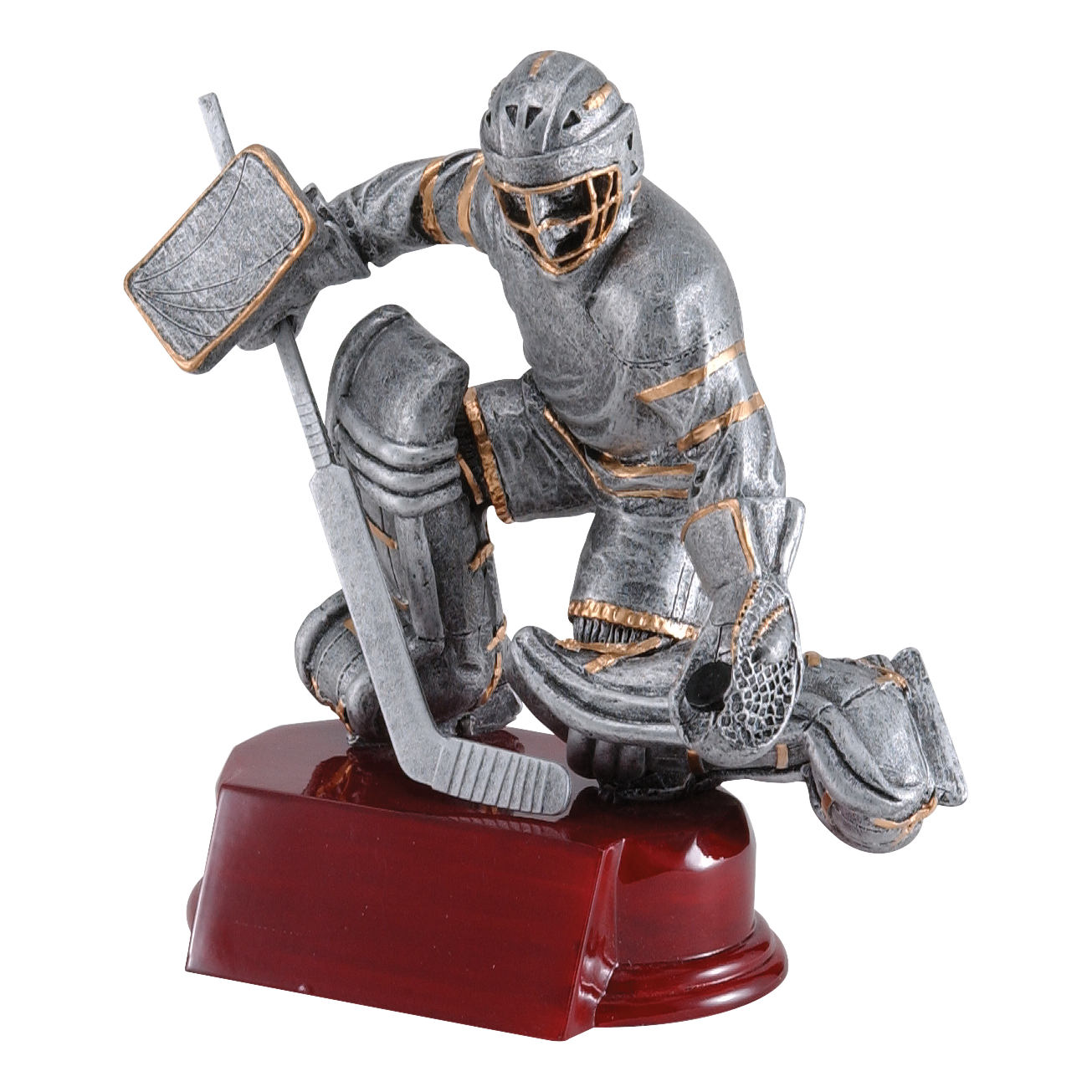 Hockey Goalie Sculpture Award 5.25"