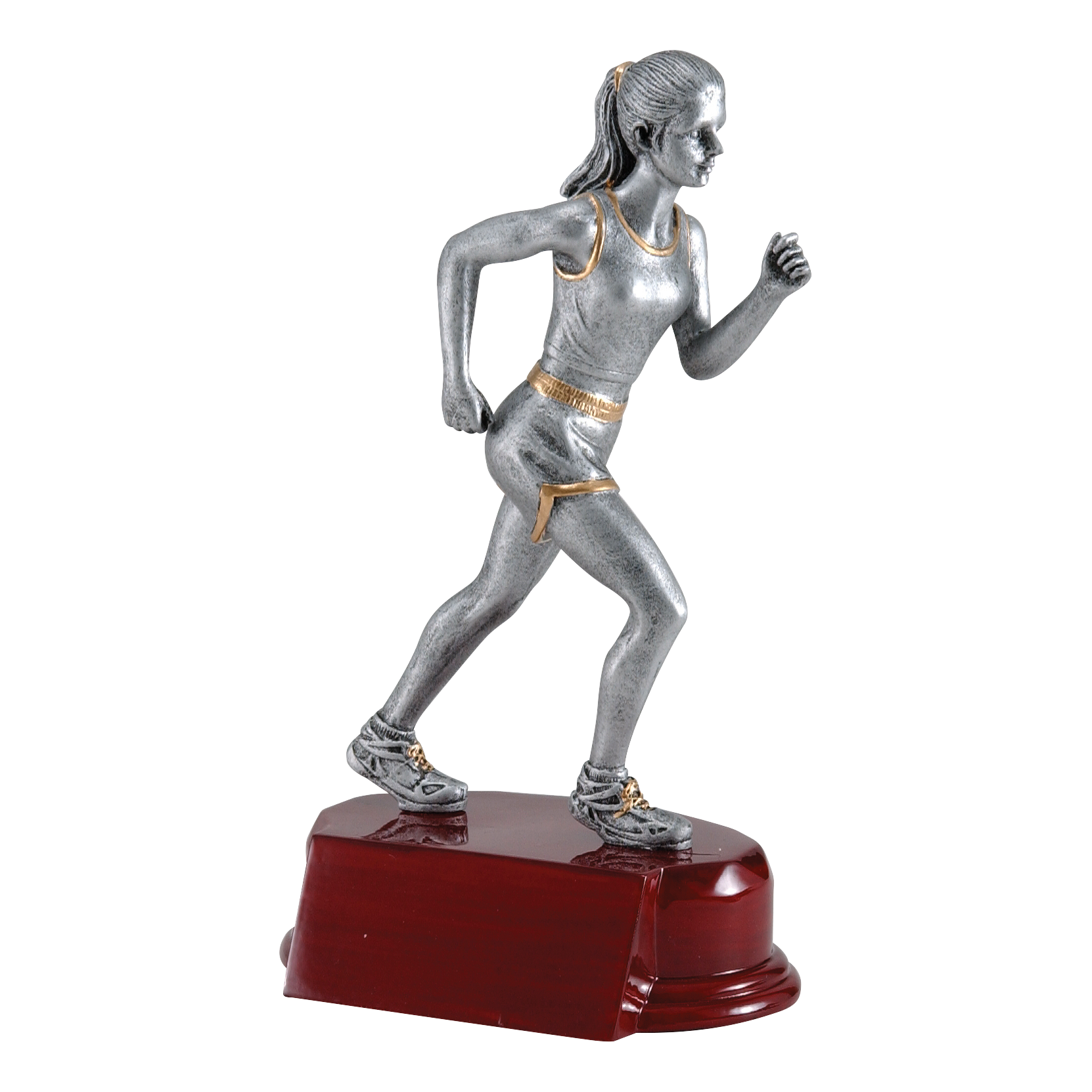 Track Sculpture Award Female 6.25"