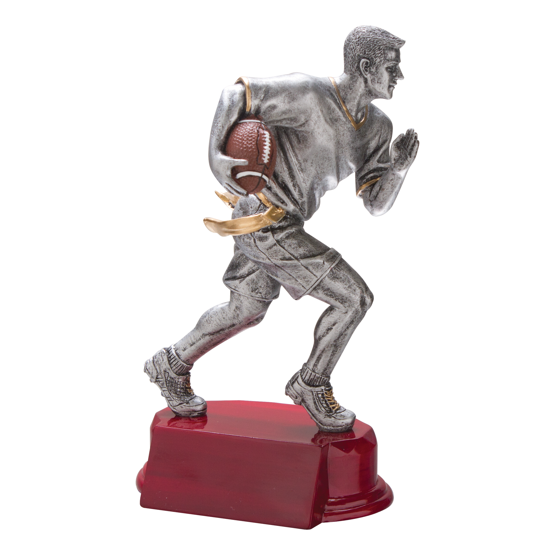 Flag Football Sculpture Award Male 6.25"