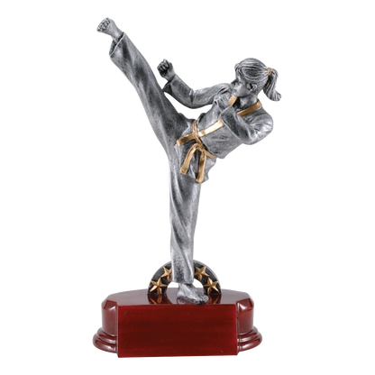 Karate Sculpture Award Female 7"