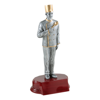 Chef Sculpture Award Male 7.25"