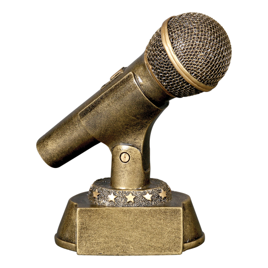 Golden Microphone Award 6"