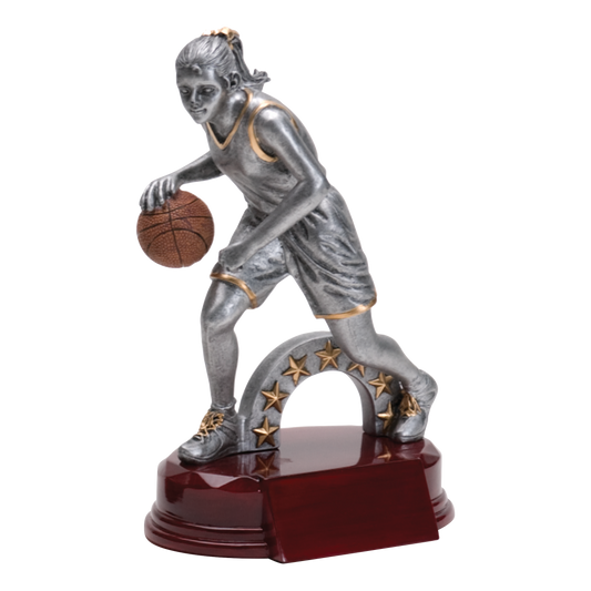 Basketball Sculpture Award Female 7.5"
