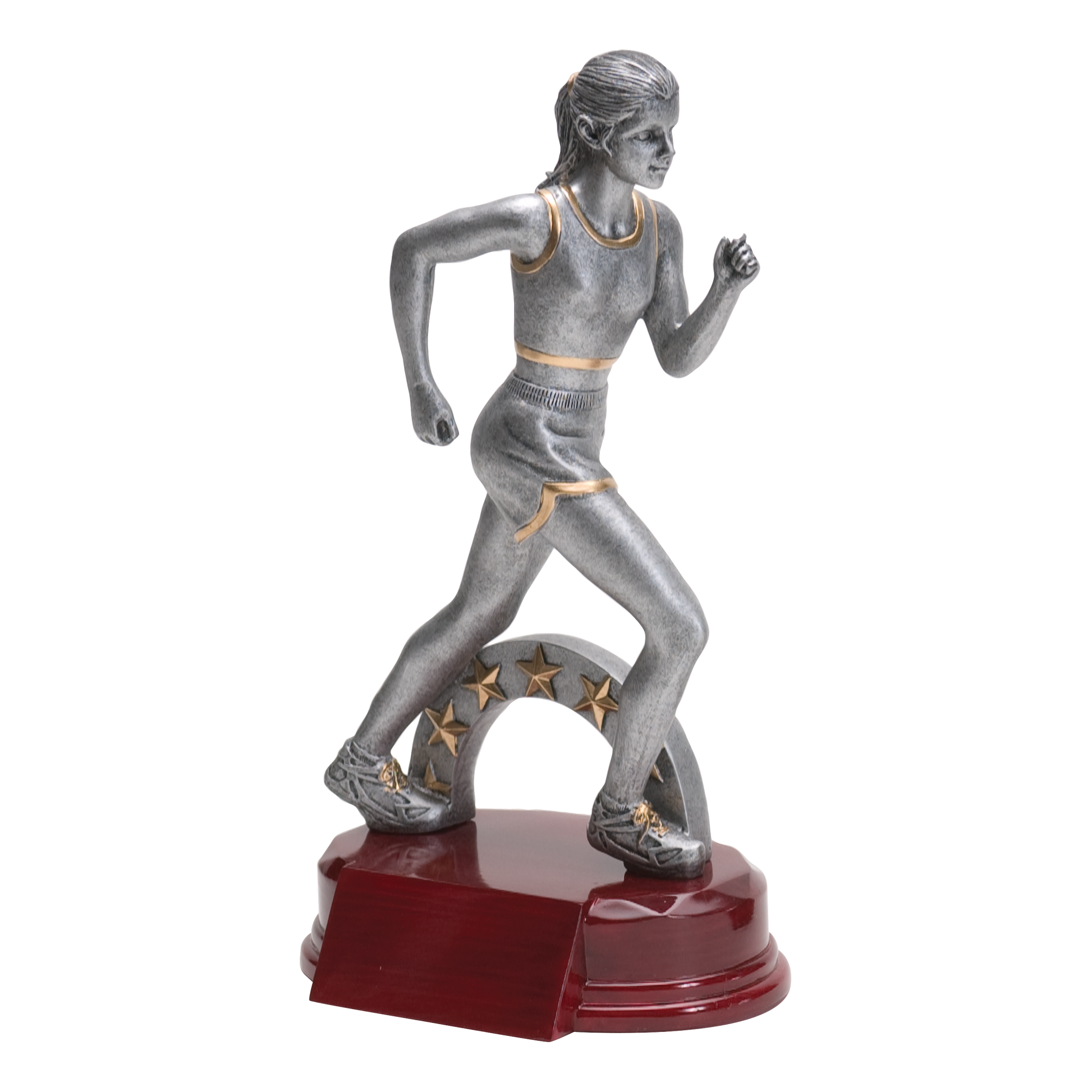 Track Sculpture Award Female 8.5"