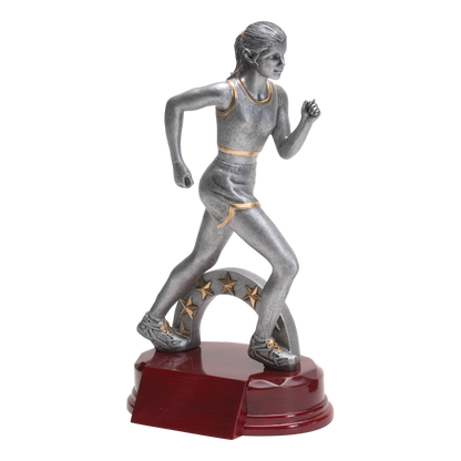 Track Sculpture Award Female 8.5"