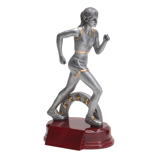 Track Sculpture Award Female 8.5"