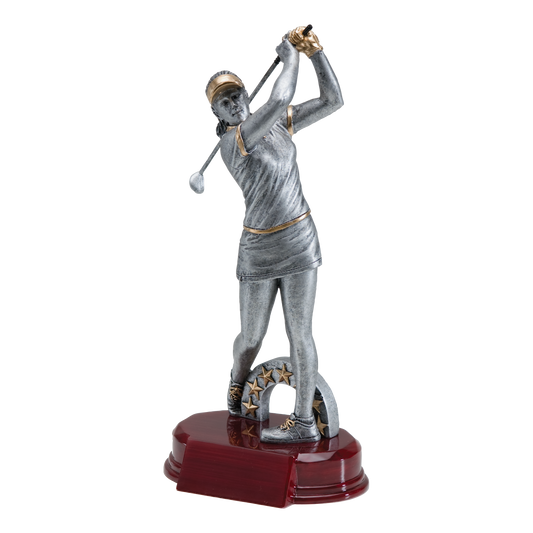 Golf Sculpture Awards Female 10"