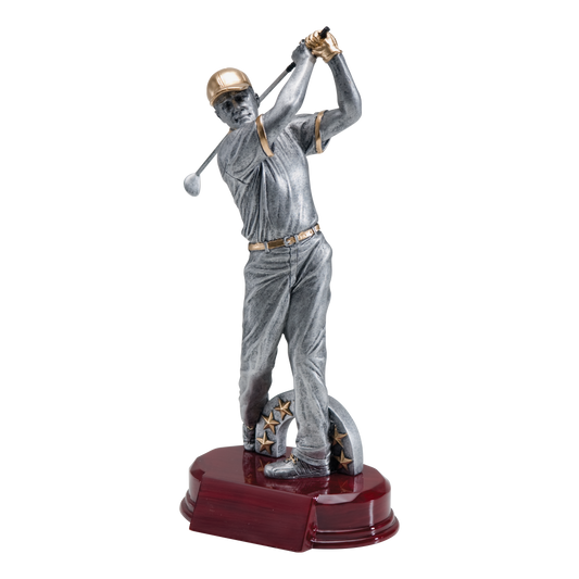 Golf Sculpture Award Male 10"