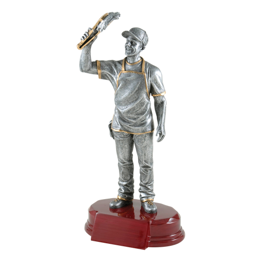 BBQ Chef Sculpture Award 9.25"