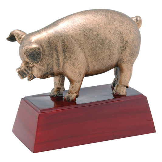 Pig Sculpture Trophy 4"