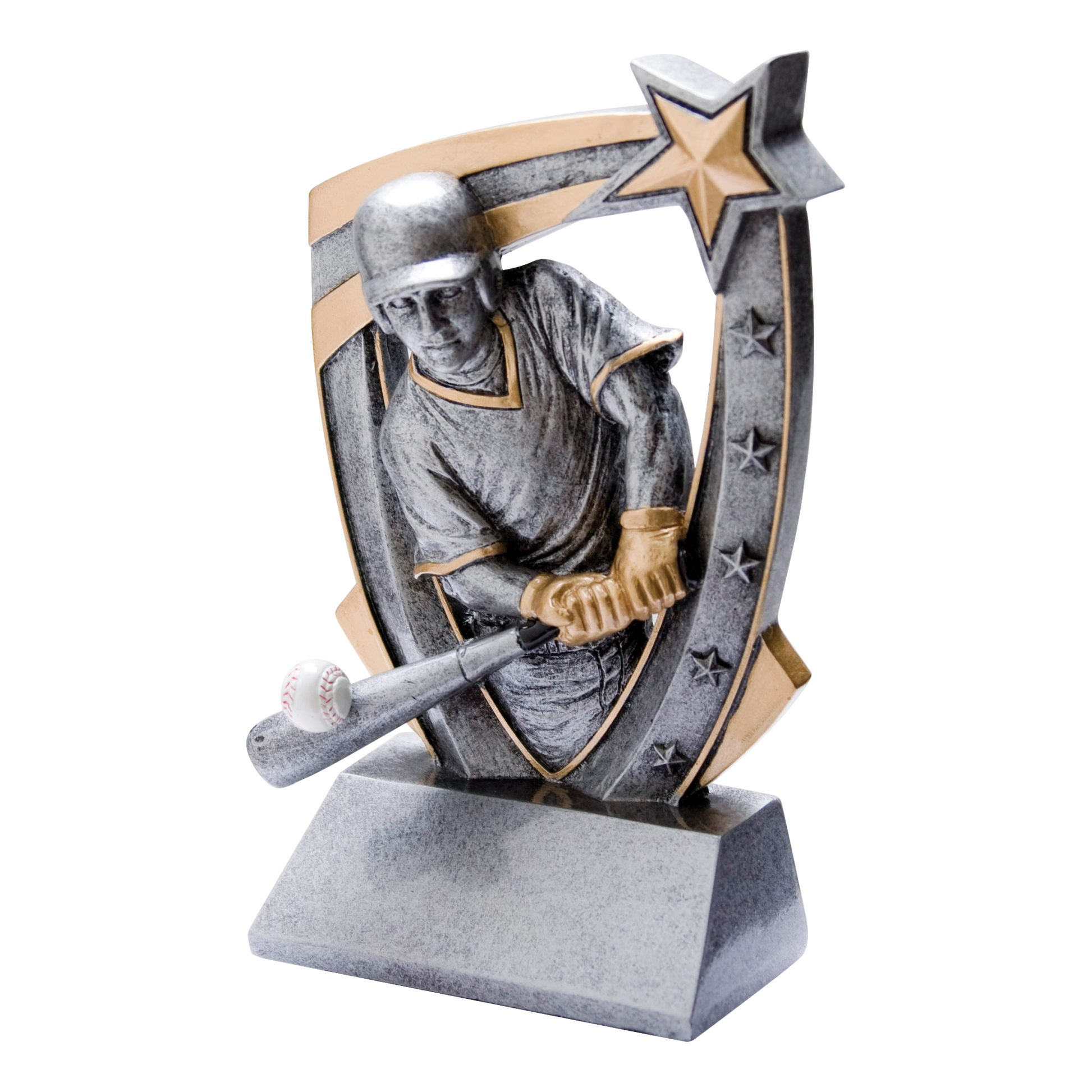 3D Star Baseball Award 6"
