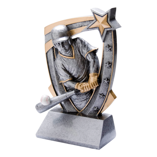 3D Star Baseball Award 6"
