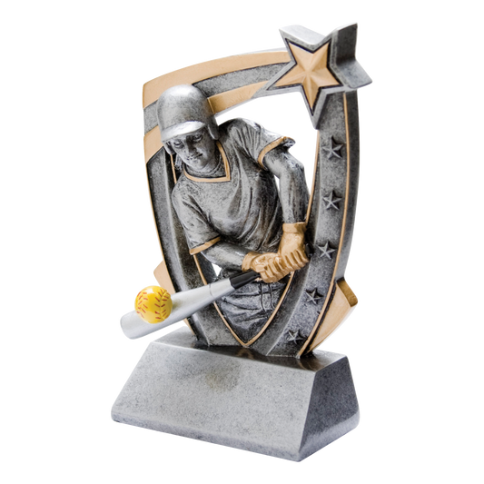 3D Star Softball Award 6"