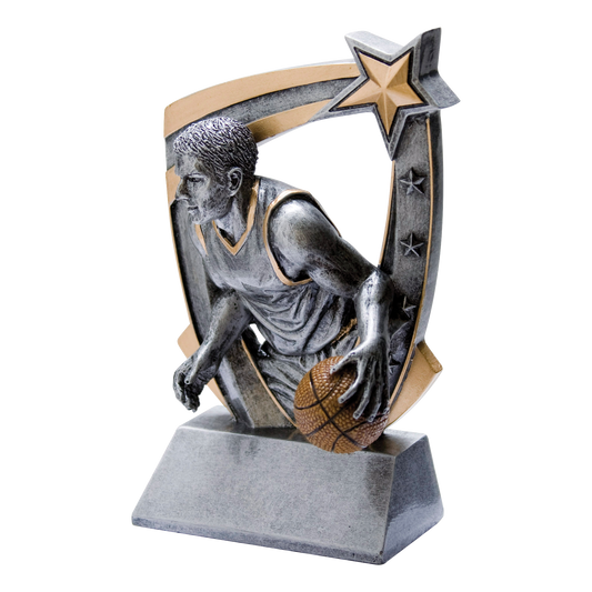 3D Star Basketball Award Male 6"