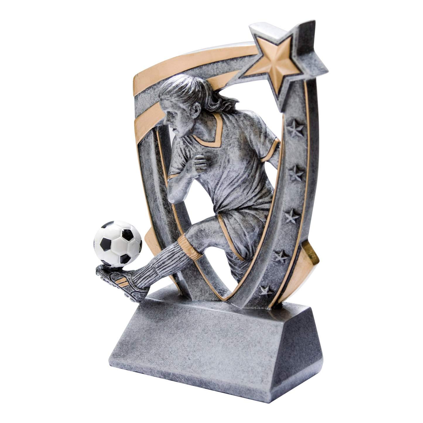 3D Star Soccer Award Female 6"