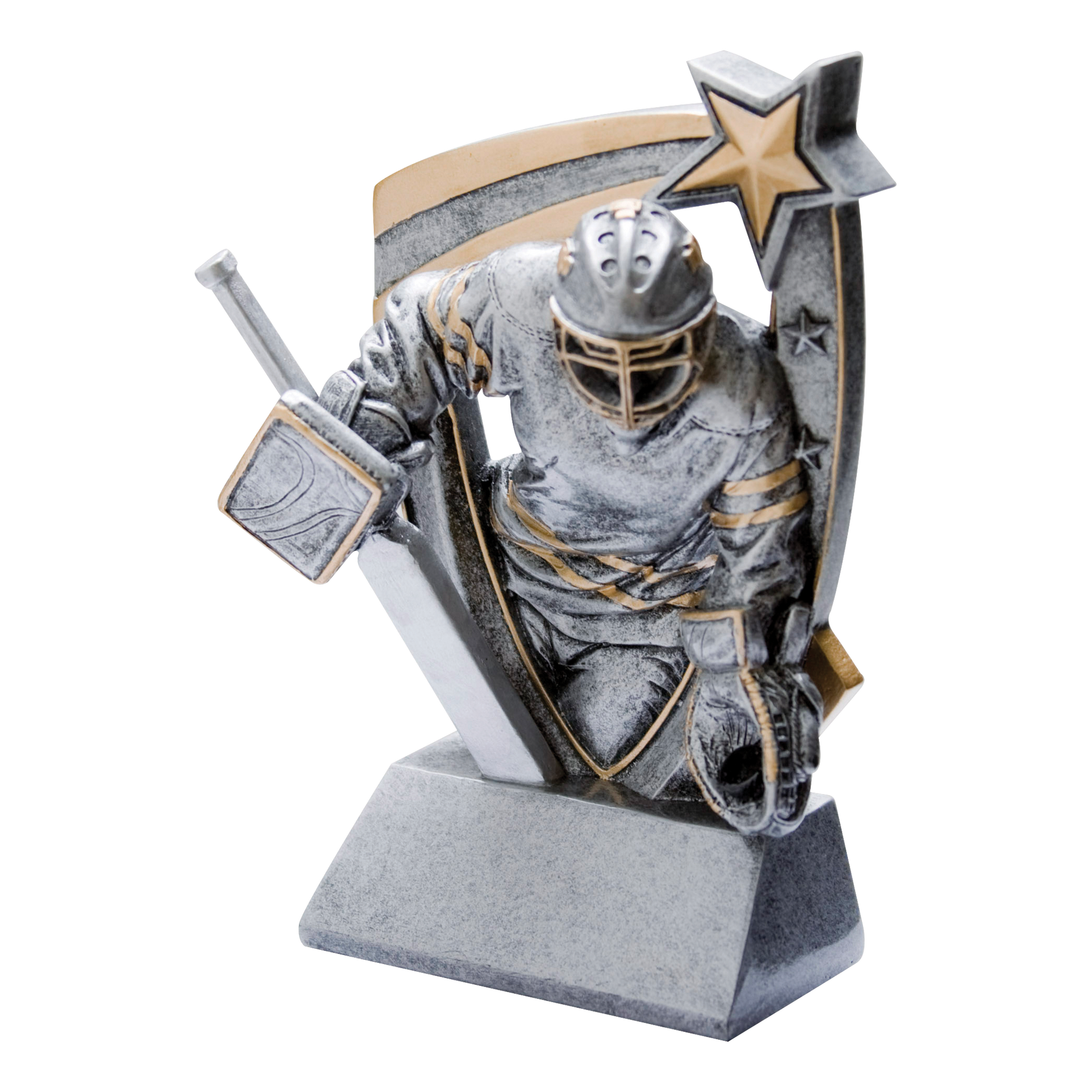 3D Star Hockey Goalie Award 6"