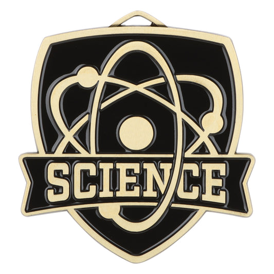 Shield Science Medal 2.5" / Gold
