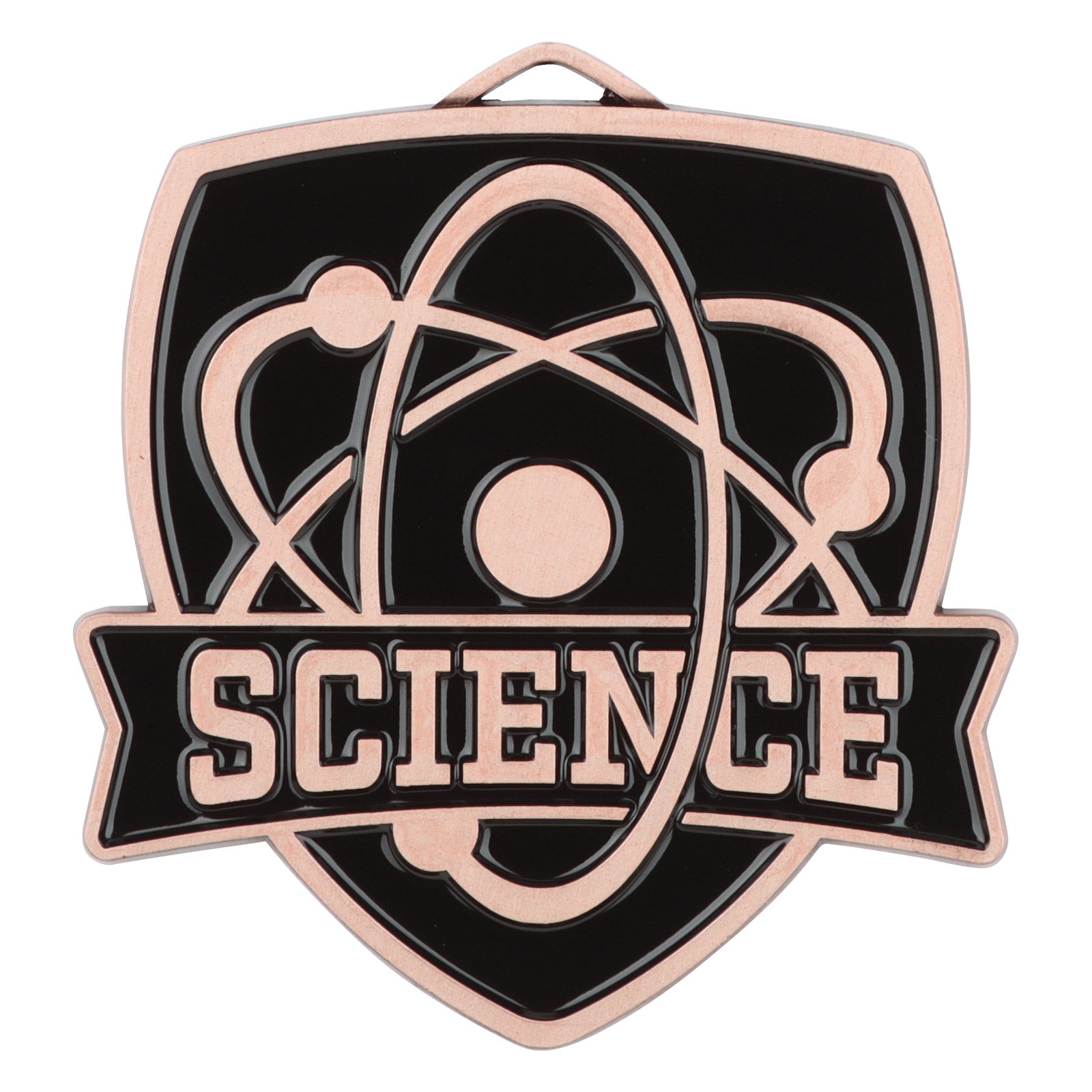 Shield Science Medal 2.5" / Bronze (Copper Tone)