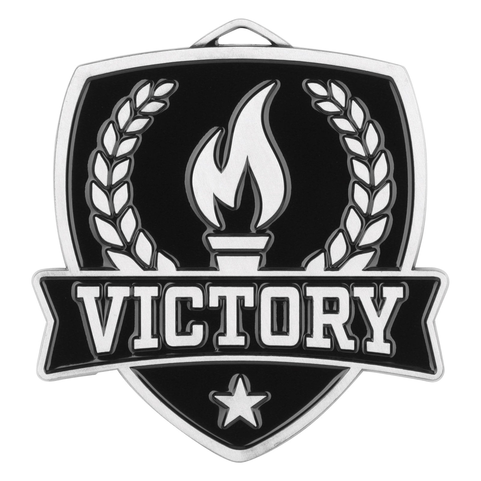 Shield Victory Medal 2.5" / Silver