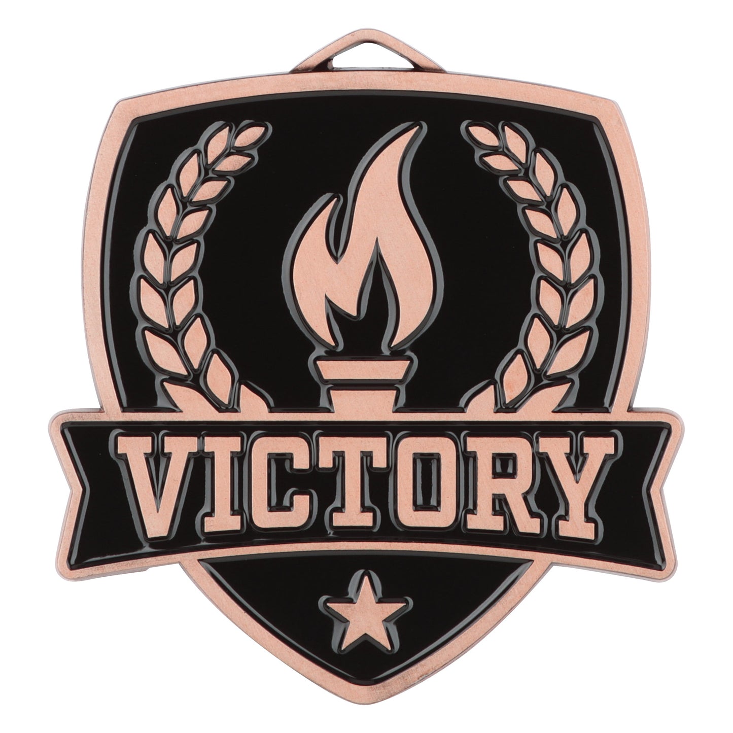Shield Victory Medal 2.5" / Bronze (Copper Tone)