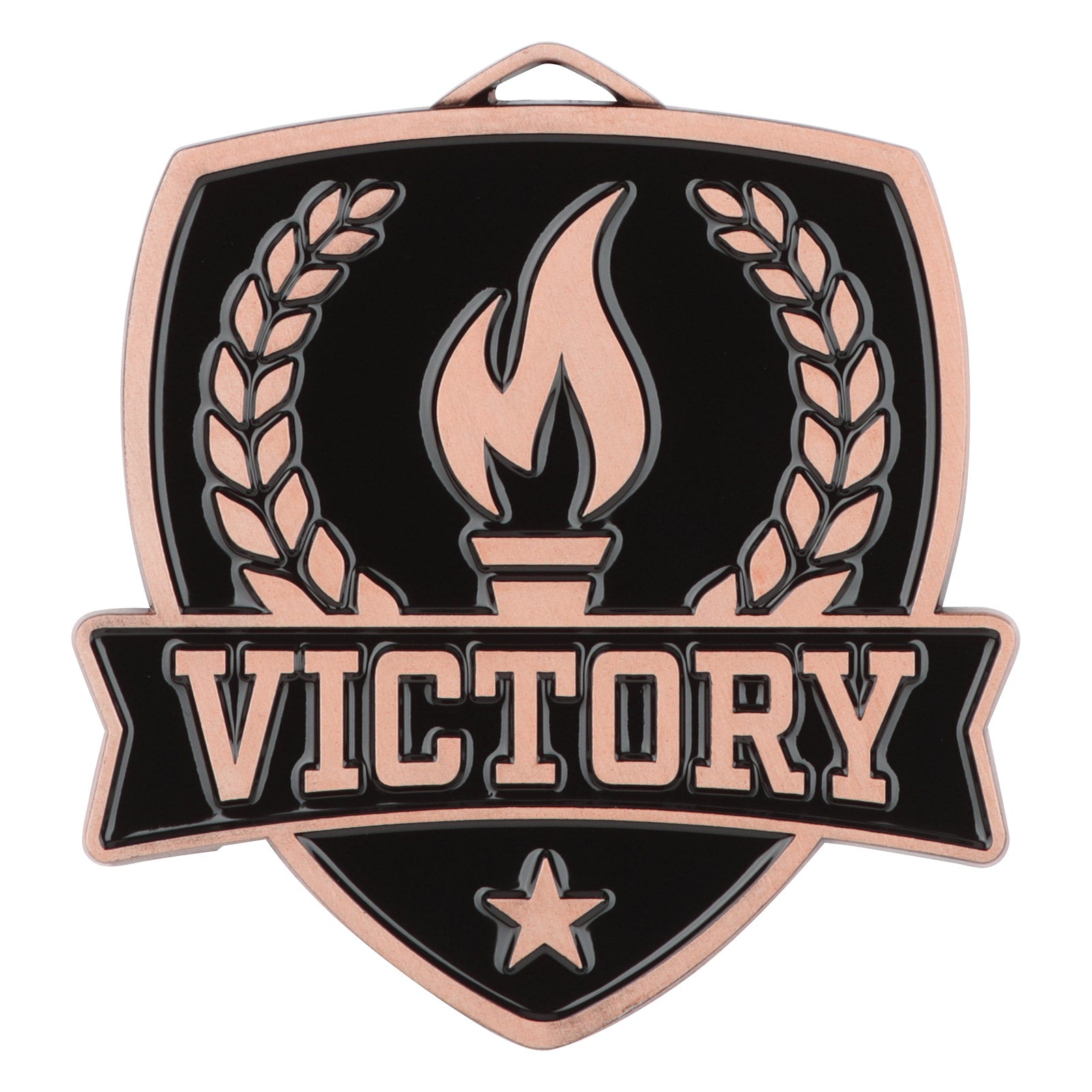 Shield Victory Medal 2.5" / Bronze (Copper Tone)